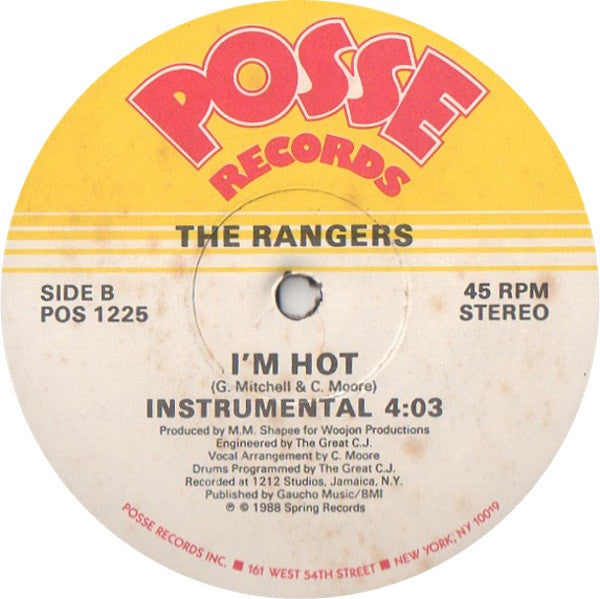 The Rangers : I'm Hot (12")