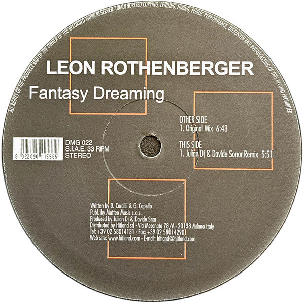 Leon Rothenberger : Fantasy Dreaming (12")