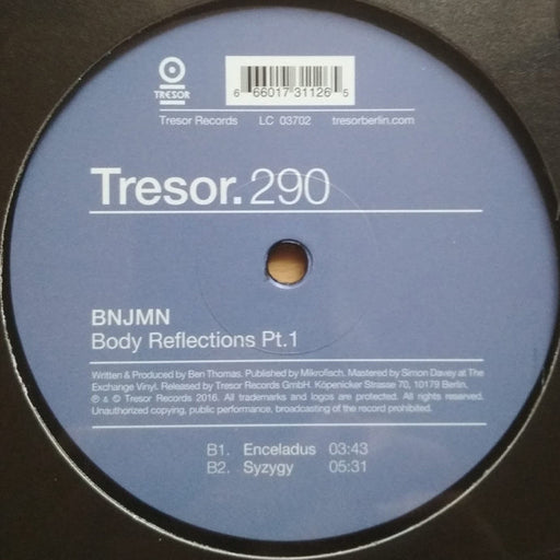 Bnjmn : Body Reflections Pt.1 (12", EP)