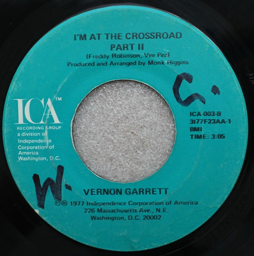 Vernon Garrett : I'm At The Crossroad (7", Single)