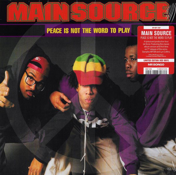 Main Source : Peace Is Not The Word To Play (7", Ltd, red)