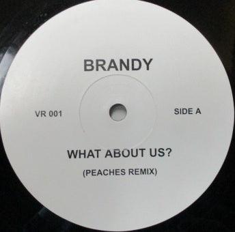 Brandy - What About Us (Peaches Remix) - Used. This is a product listing from Released Records Leeds, specialists in new, rare & preloved vinyl records.