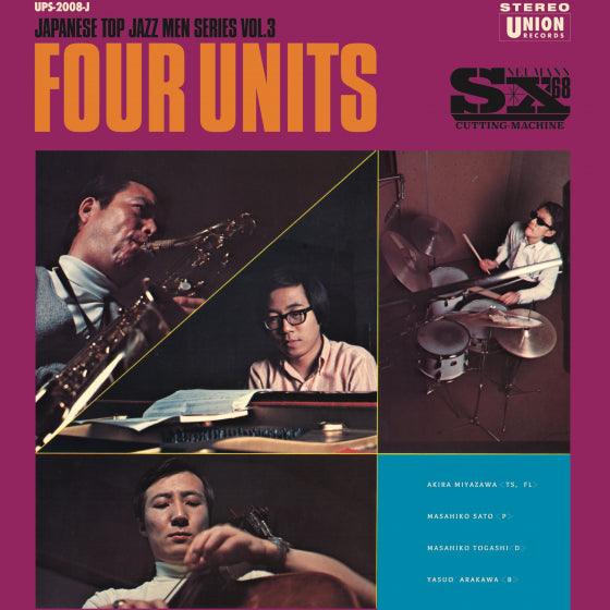 Akira Miyazawa, Masahiko Sato, Masahiko Togashi & Yasuo Arakawa - Four Units - Japanese Jazz Men Series Vol. 3 - Vinyl LP. This is a product listing from Released Records Leeds, specialists in new, rare & preloved vinyl records.
