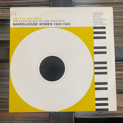 Various - 'Play It For Your Mama' - Barrelhouse Women 1925-1933 - Vinyl LP 10.11.23