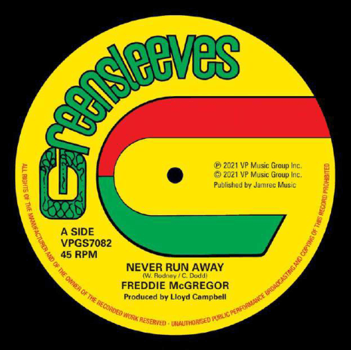 Freddie McGregor - Never Run Away - 12" Vinyl Green Vinyl. This is a product listing from Released Records Leeds, specialists in new, rare & preloved vinyl records.