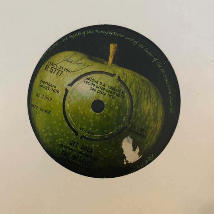 The Beatles With Billy Preston - Get Back. This is a product listing from Released Records Leeds, specialists in new, rare & preloved vinyl records.