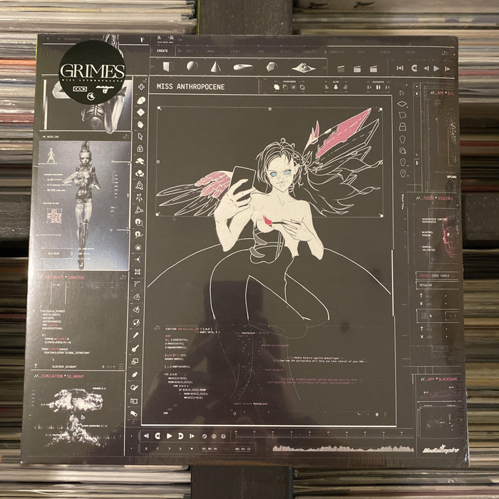 Grimes - Miss Anthropocene - Vinyl LP. This is a product listing from Released Records Leeds, specialists in new, rare & preloved vinyl records.