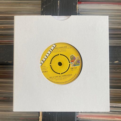 The Lovelites - Get It Off My Conscience - 7" Vinyl 09.08.23. This is a product listing from Released Records Leeds, specialists in new, rare & preloved vinyl records.