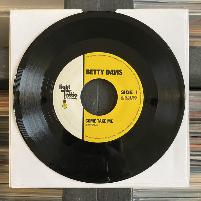 Betty Davis - Come Take Me - 7" Vinyl. This is a product listing from Released Records Leeds, specialists in new, rare & preloved vinyl records.