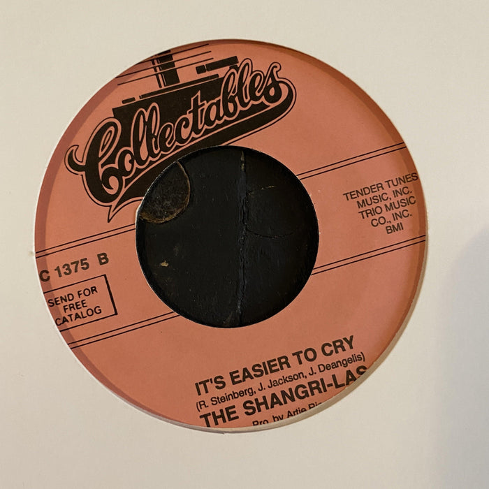 The Shangri-Las - Remember (Walkin' In The Sand) / It's Easier To Cry - 7" Vinyl. This is a product listing from Released Records Leeds, specialists in new, rare & preloved vinyl records.