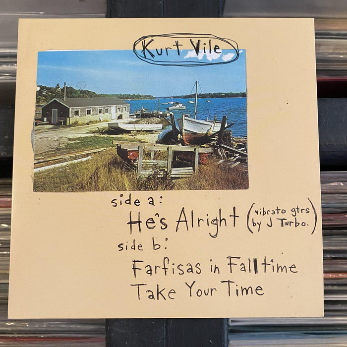 Kurt Vile - He's Alright - 7" Vinyl (Blue Vinyl). This is a product listing from Released Records Leeds, specialists in new, rare & preloved vinyl records.