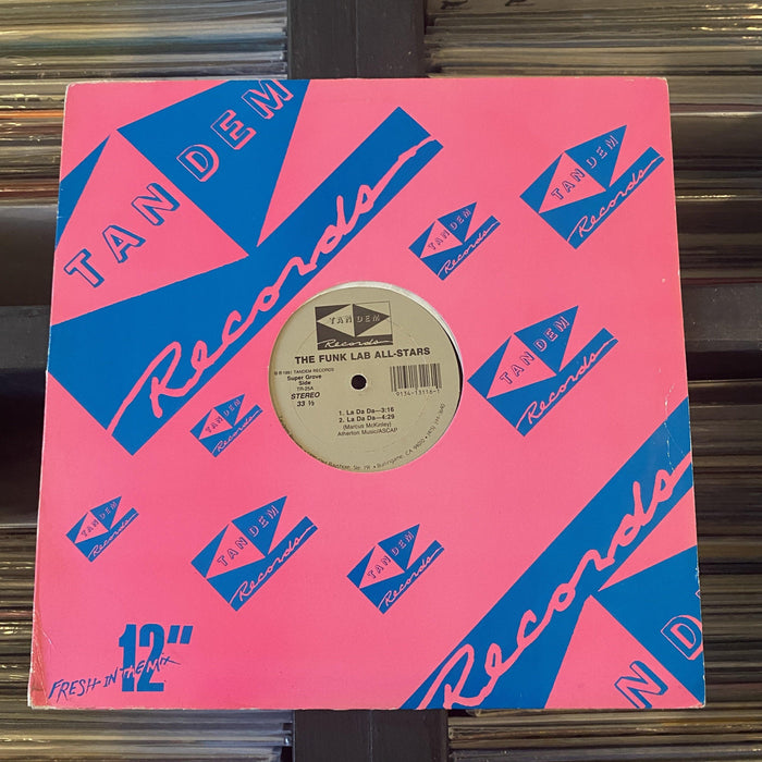 The Funk Lab All-Stars - La Da Da - 12" Vinyl. This is a product listing from Released Records Leeds, specialists in new, rare & preloved vinyl records.