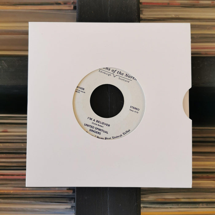 United Spiritual Singers - Not A Minute Too Late - 7" Vinyl. This is a product listing from Released Records Leeds, specialists in new, rare & preloved vinyl records.