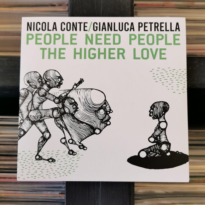 Nicola Conte & Gianluca Petrella - People Need People / The Higher Love - 7" Vinyl. This is a product listing from Released Records Leeds, specialists in new, rare & preloved vinyl records.