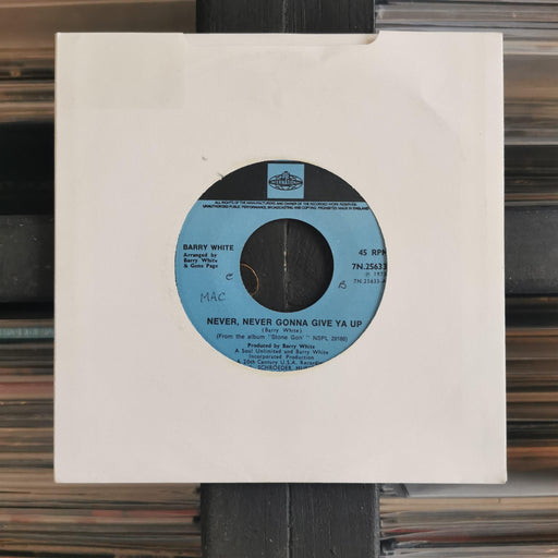 Barry White - Never, Never Gonna Give Ya Up - 7" 2nd Hand. This is a product listing from Released Records Leeds, specialists in new, rare & preloved vinyl records.