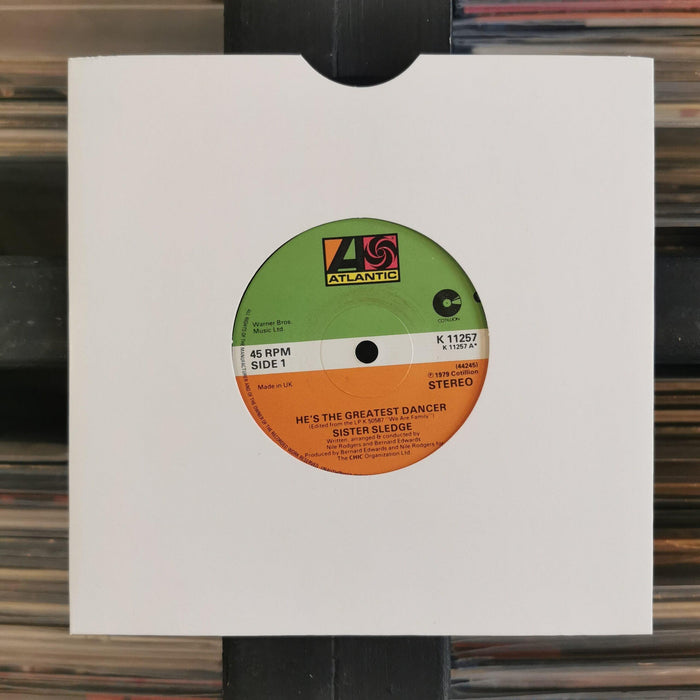 Sister Sledge - He's The Greatest Dancer - 7" Vinyl. This is a product listing from Released Records Leeds, specialists in new, rare & preloved vinyl records.