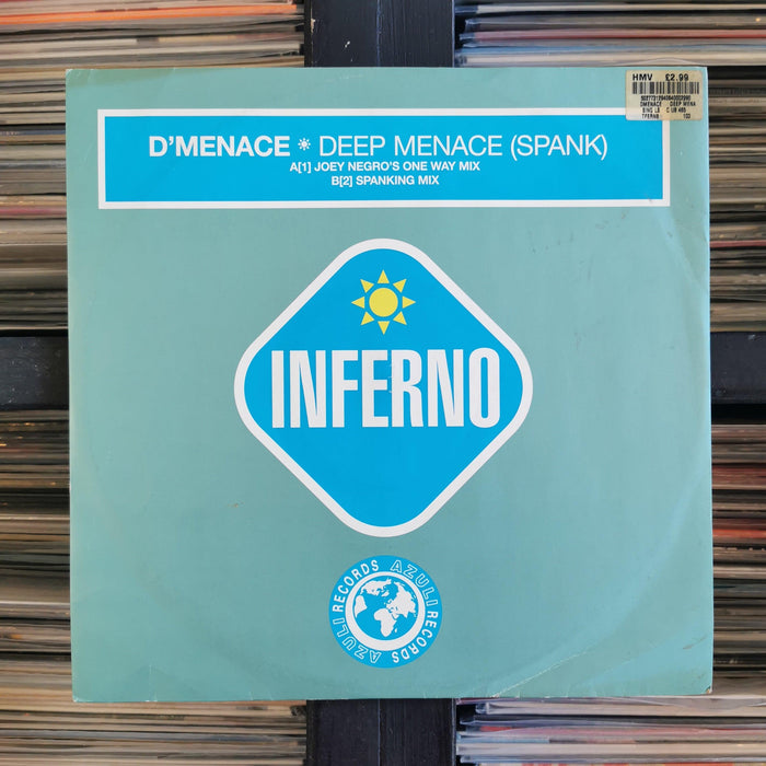 D'Menace - Deep Menace (Spank) - 12". This is a product listing from Released Records Leeds, specialists in new, rare & preloved vinyl records.