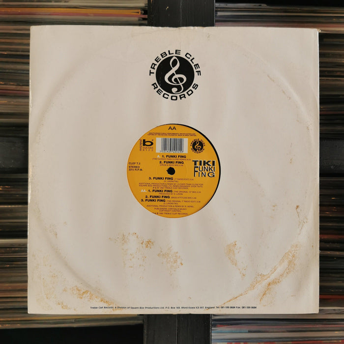 Tiki - Funki Fing - 12" Vinyl. This is a product listing from Released Records Leeds, specialists in new, rare & preloved vinyl records.