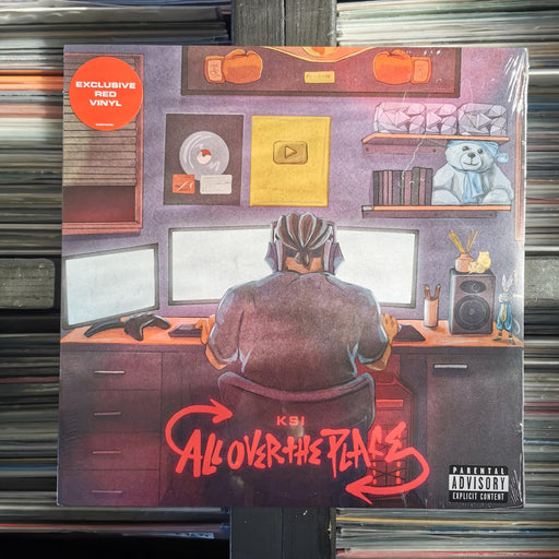 KSI - All Over The Place - Vinyl LP (Red). This is a product listing from Released Records Leeds, specialists in new, rare & preloved vinyl records.