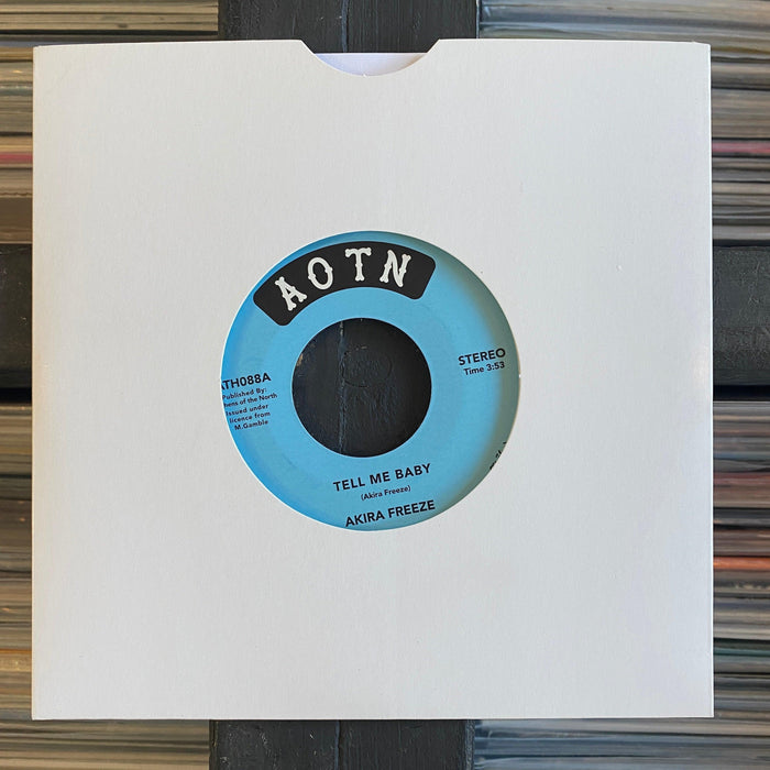 Akira Freeze - Tell Me Baby / I Remember - 7" Vinyl. This is a product listing from Released Records Leeds, specialists in new, rare & preloved vinyl records.
