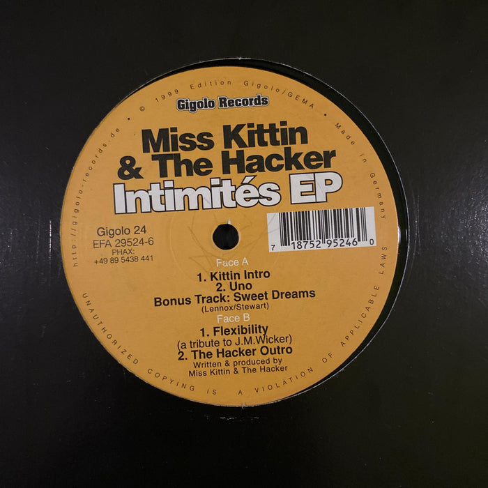 Miss Kittin & The Hacker - Intimités EP - 12" Vinyl. This is a product listing from Released Records Leeds, specialists in new, rare & preloved vinyl records.