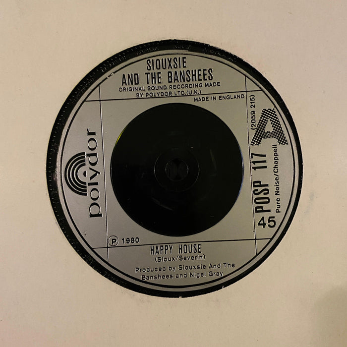 Siouxsie And The Banshees - Happy House - 7" Vinyl. This is a product listing from Released Records Leeds, specialists in new, rare & preloved vinyl records.