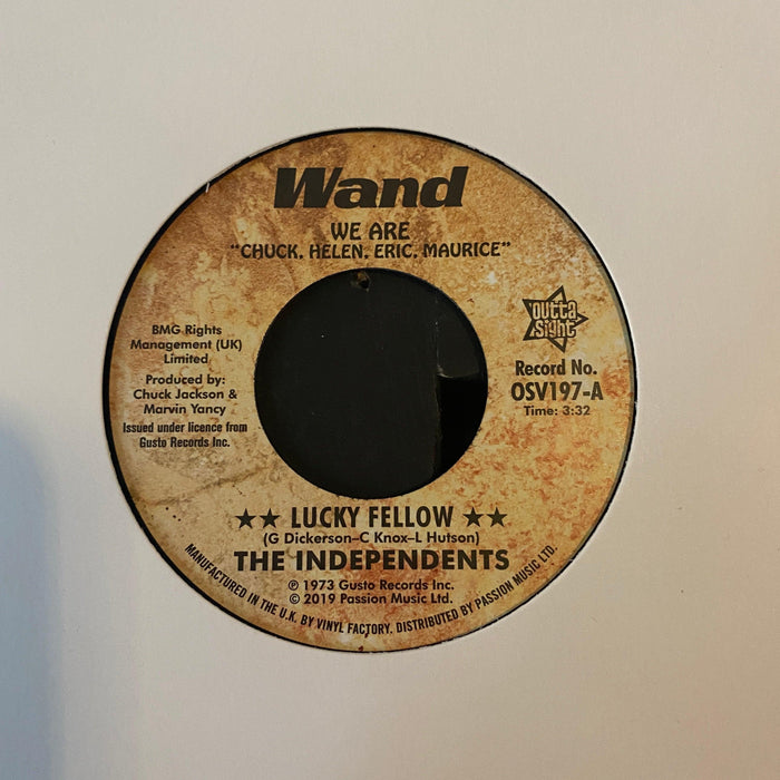 The Independents - Lucky Fellow / I Love You, Yes I Do - 7". This is a product listing from Released Records Leeds, specialists in new, rare & preloved vinyl records.