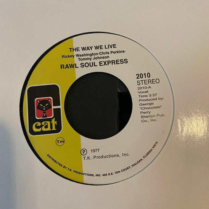 Rawl Soul Express - The Way We Live - 7" Vinyl. This is a product listing from Released Records Leeds, specialists in new, rare & preloved vinyl records.