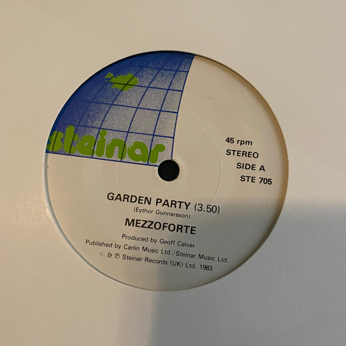 Mezzoforte - Garden Party - 7" Vinyl. This is a product listing from Released Records Leeds, specialists in new, rare & preloved vinyl records.