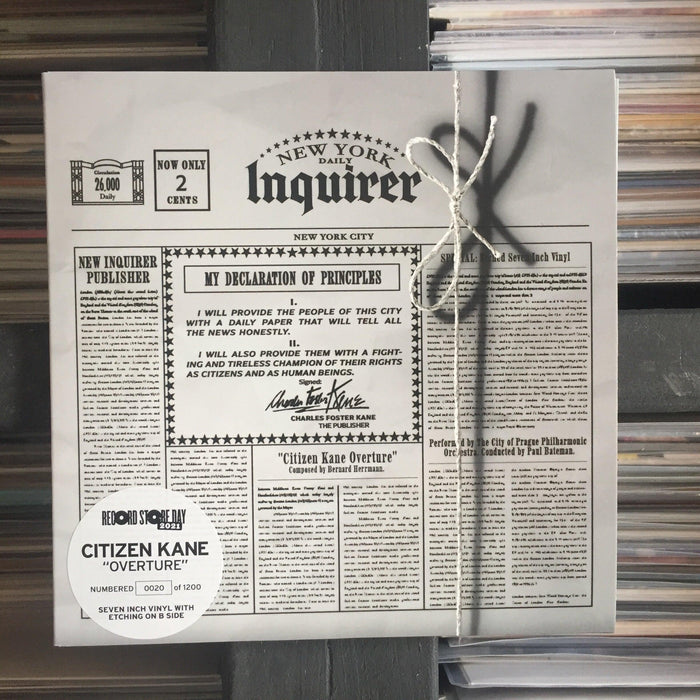 OST - Citizen Kane - 7" Vinyl RSD 2021. This is a product listing from Released Records Leeds, specialists in new, rare & preloved vinyl records.