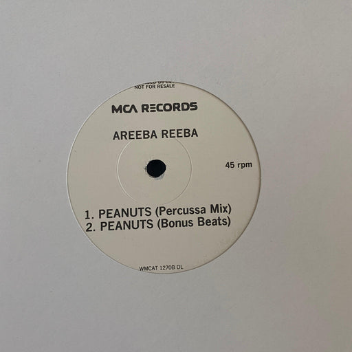 Areeba - Reeba - Peanuts - 12" Vinyl. This is a product listing from Released Records Leeds, specialists in new, rare & preloved vinyl records.