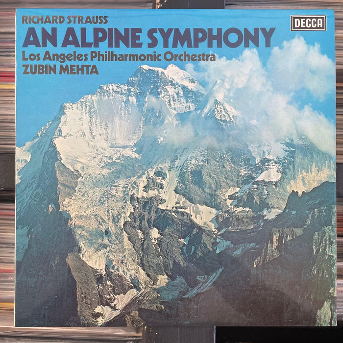 Richard Strauss, Los Angeles Philharmonic Orchestra, Zubin Mehta - An Alpine Symphony - Vinyl LP - 10.06.23. This is a product listing from Released Records Leeds, specialists in new, rare & preloved vinyl records.