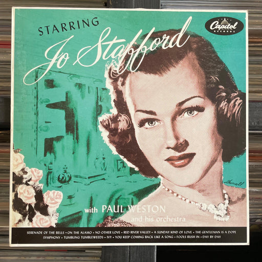 Jo Stafford & Paul Weston - Starring Jo Stafford - Vinyl LP 27.06.23. This is a product listing from Released Records Leeds, specialists in new, rare & preloved vinyl records.