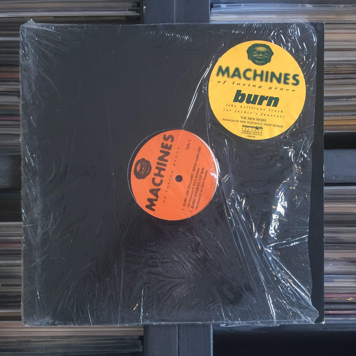Machines Of Loving Grace - Burn Like Brilliant Trash (At Jackie's Funeral) - 12" Vinyl Promo. This is a product listing from Released Records Leeds, specialists in new, rare & preloved vinyl records.