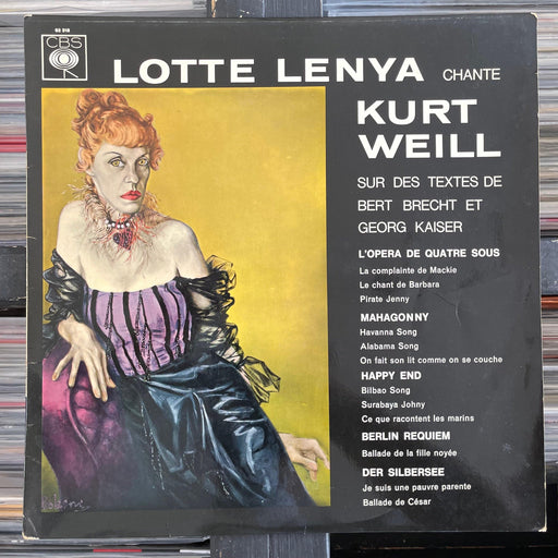Lotte Lenya -  Lotte Lenya Singt Kurt Weill - Vinyl LP 10.06.23. This is a product listing from Released Records Leeds, specialists in new, rare & preloved vinyl records.