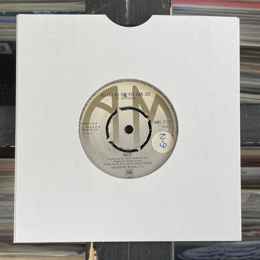 Nutz - As Far As The Eye Can See - 7" Vinyl 27.07.23. This is a product listing from Released Records Leeds, specialists in new, rare & preloved vinyl records.