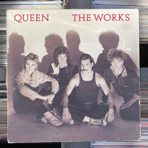 Queen - The Works - Vinyl LP 29.08.23. This is a product listing from Released Records Leeds, specialists in new, rare & preloved vinyl records.
