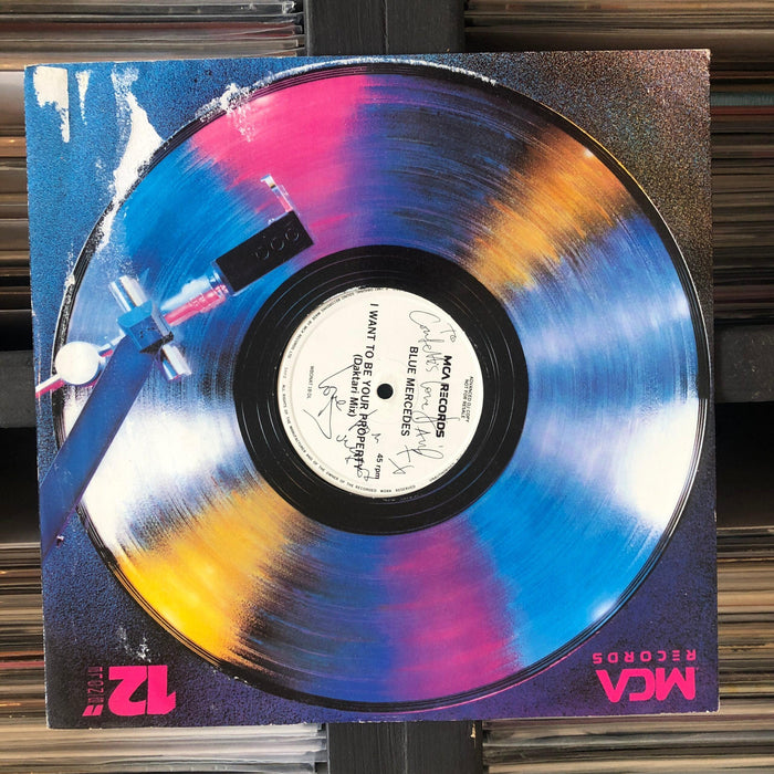 Blue Mercedes - I Want To Be Your Property - 12" Vinyl. This is a product listing from Released Records Leeds, specialists in new, rare & preloved vinyl records.