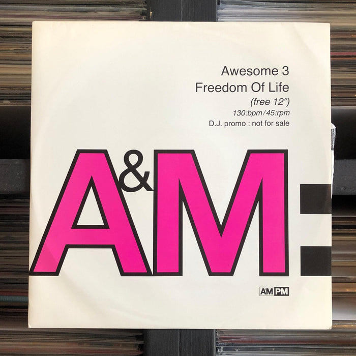 Awesome 3 - Freedom Of Life - 12" Vinyl. This is a product listing from Released Records Leeds, specialists in new, rare & preloved vinyl records.