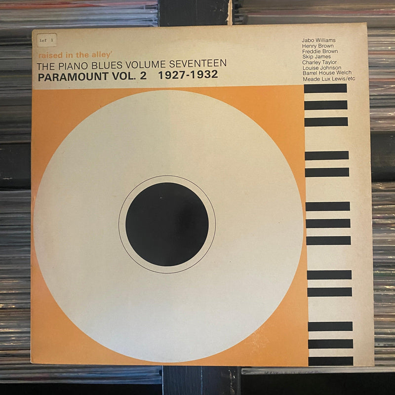 Various - 'Raised In The Alley' - Paramount Vol. 2 1927-1932 - Vinyl LP 09.12.23