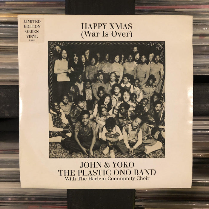 John & Yoko / The Plastic Ono Band  - Happy Xmas (War Is Over) - 7" (Green). This is a product listing from Released Records Leeds, specialists in new, rare & preloved vinyl records.
