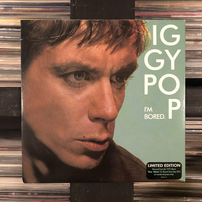 Iggy Pop - I'm Bored - 7" (Green). This is a product listing from Released Records Leeds, specialists in new, rare & preloved vinyl records.