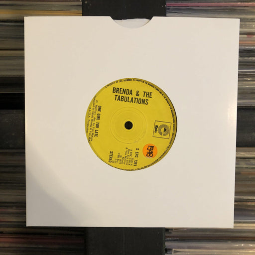 Brenda & The Tabulations - One Girl Too Late - 7" Vinyl. This is a product listing from Released Records Leeds, specialists in new, rare & preloved vinyl records.