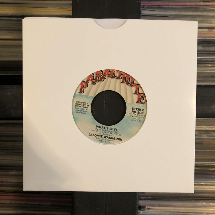 Lalomie Washburn - My Love Is Hot (Caliente Un Amour) / What's Love - 7" Vinyl. This is a product listing from Released Records Leeds, specialists in new, rare & preloved vinyl records.