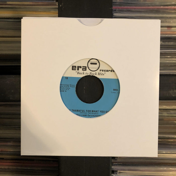 William DeVaughn / New York City - Be Thankful For What You Got / I'm Doin' Fine Now - 7" Vinyl. This is a product listing from Released Records Leeds, specialists in new, rare & preloved vinyl records.