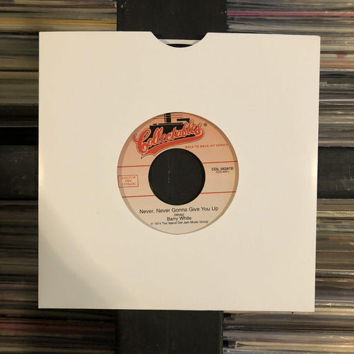 Barry White - Can't Get Enough Of Your Love,Babe / Never, Never Gonna Give You Up - 7" Vinyl. This is a product listing from Released Records Leeds, specialists in new, rare & preloved vinyl records.