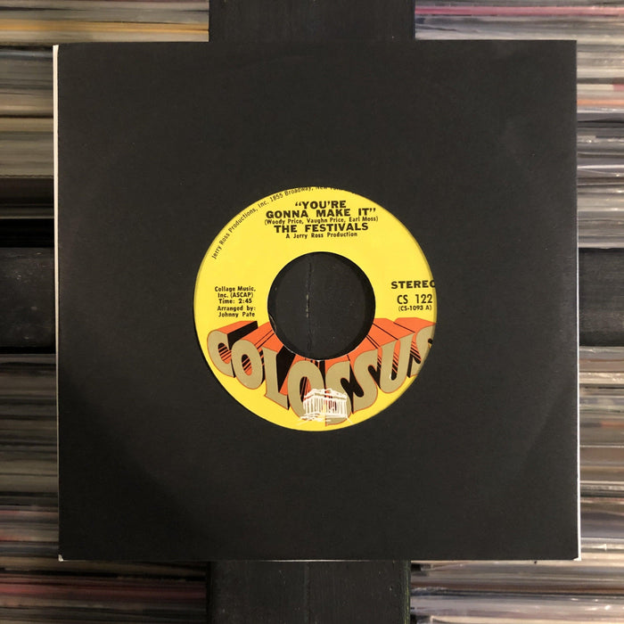 The Festivals - You're Gonna Make It - 7" Vinyl. This is a product listing from Released Records Leeds, specialists in new, rare & preloved vinyl records.