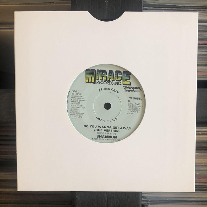 Shannon - Do You Wanna Get Away - 7" Vinyl. This is a product listing from Released Records Leeds, specialists in new, rare & preloved vinyl records.