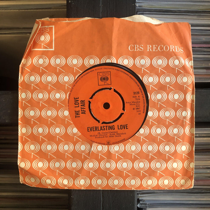 The Love Affair - Everlasting Love - 7" Vinyl. This is a product listing from Released Records Leeds, specialists in new, rare & preloved vinyl records.