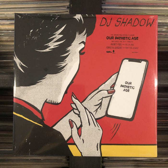 DJ Shadow - Our Pathetic Age - 2 x Vinyl LP. This is a product listing from Released Records Leeds, specialists in new, rare & preloved vinyl records.